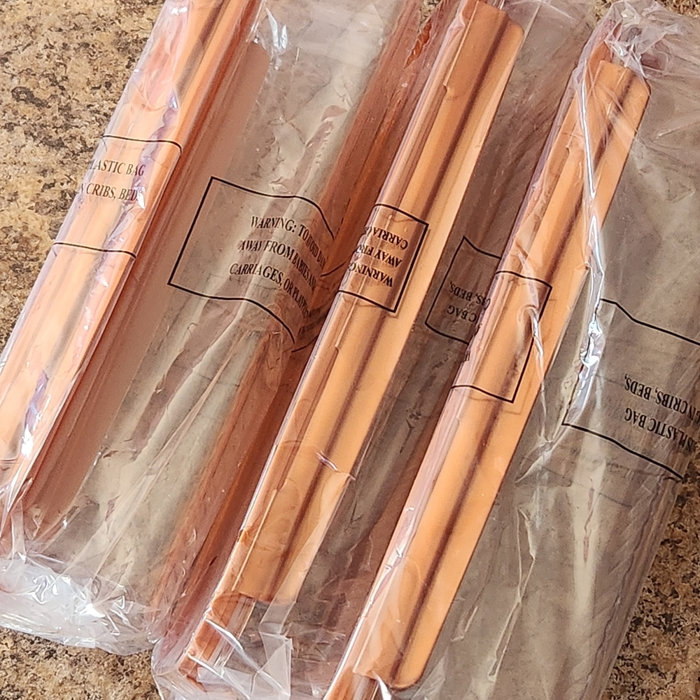 NEW 3 piece Rectangular Lock & Locks Storage Containers with Copper Color Lids - Picture 9 of 10